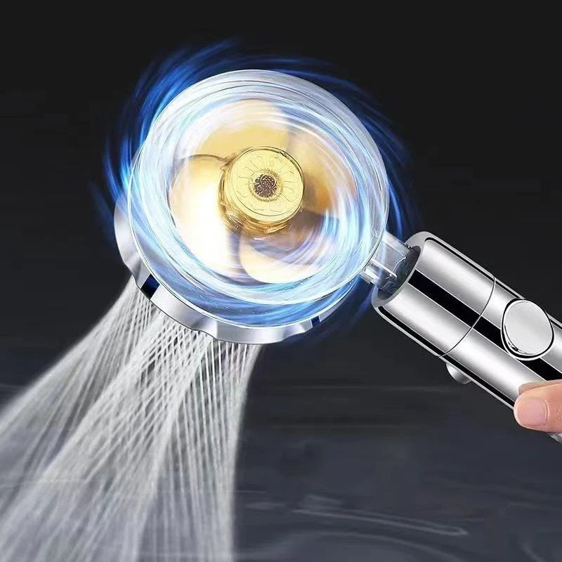 360 Degrees Rotation Turbo Fan Shower Head