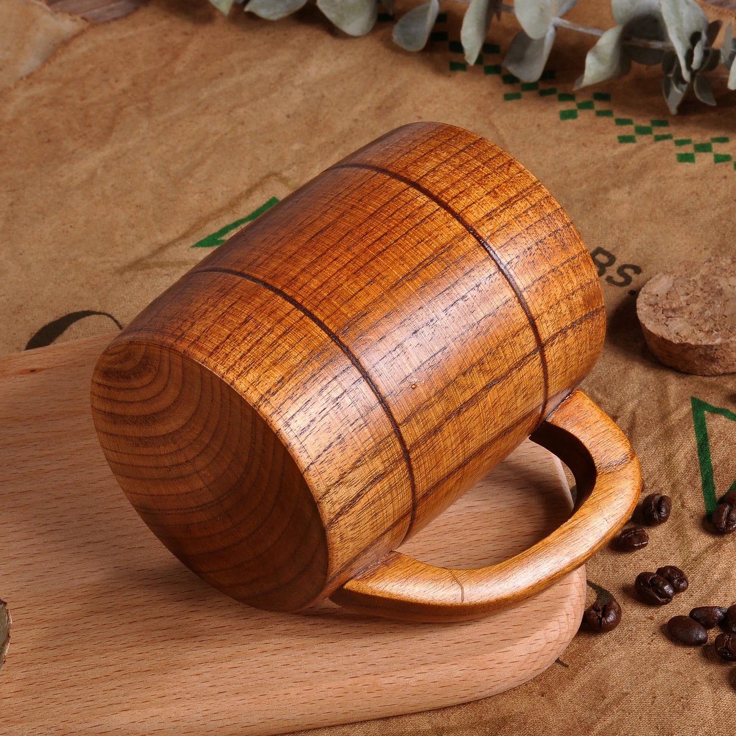 400ml Handmade Wooden Cup