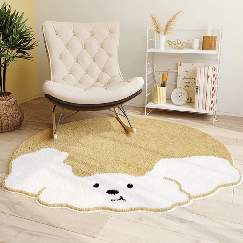 Nordic Fluffy Sun Flower Carpet