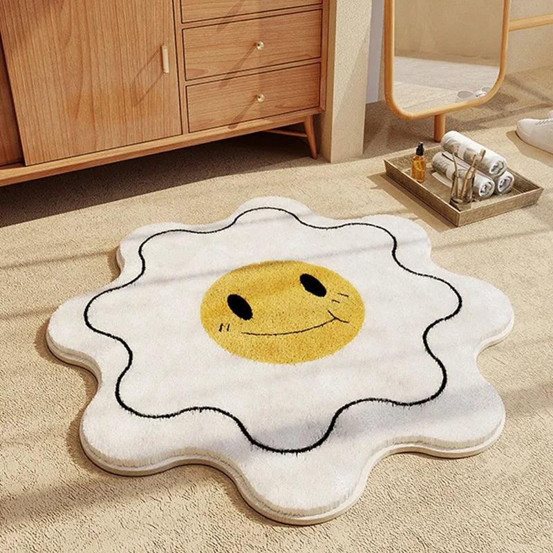 Nordic Fluffy Sun Flower Carpet