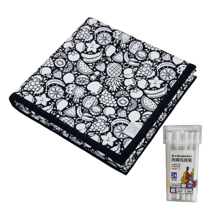 Coloring Blanket With Markers