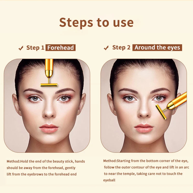 T-Shape Facial Massager Vibrating