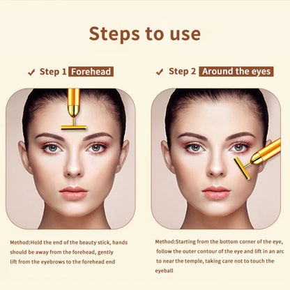T-Shape Facial Massager Vibrating