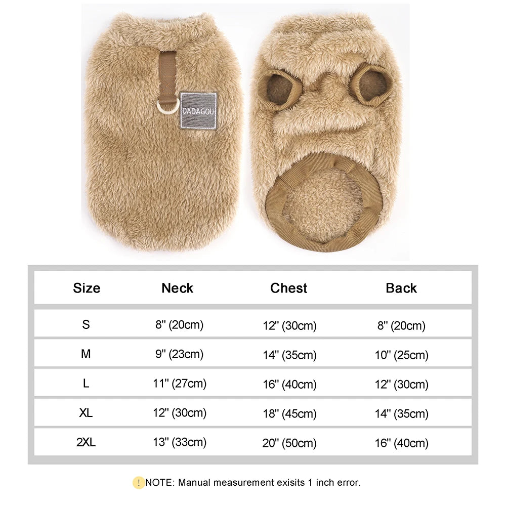 Soft Coral Fleece Pet Clothes