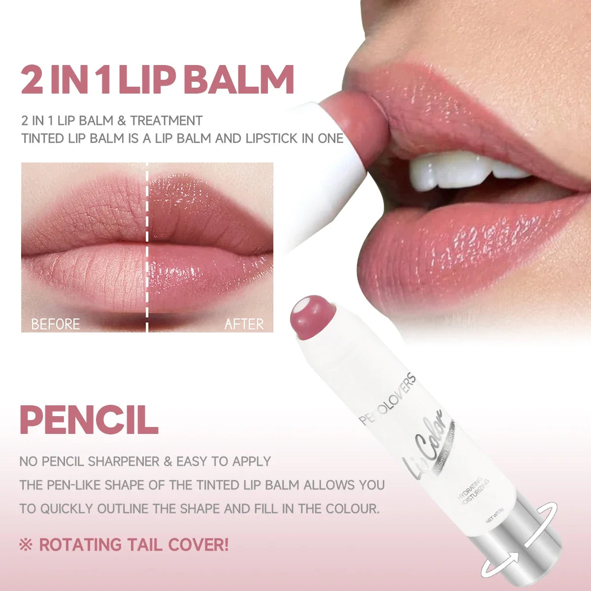 2-in-1 Nude Lipstick