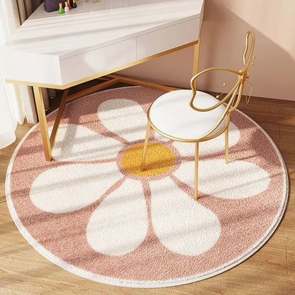 Nordic Fluffy Sun Flower Carpet