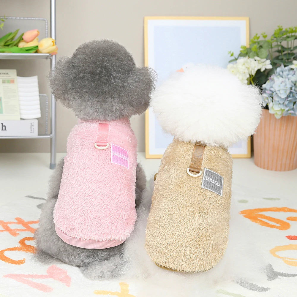 Soft Coral Fleece Pet Clothes