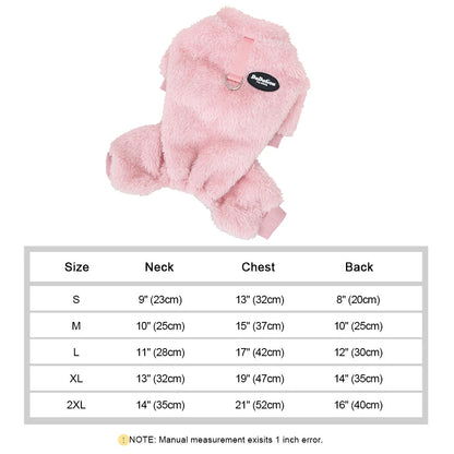 Soft Coral Fleece Pet Clothes