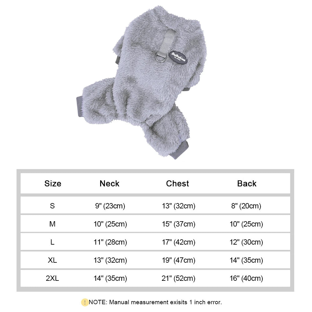 Soft Coral Fleece Pet Clothes