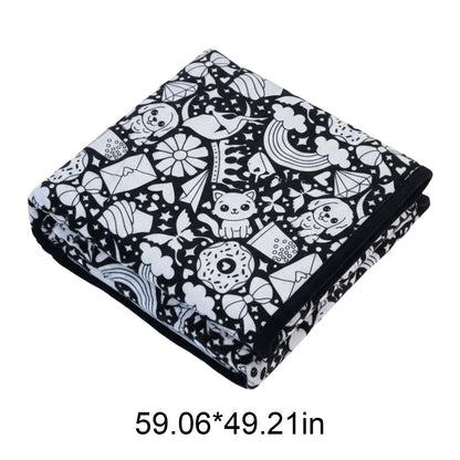Coloring Blanket With Markers